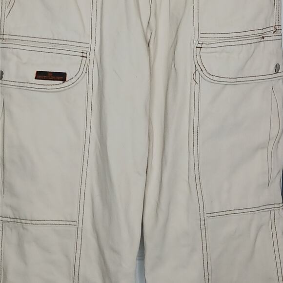 BDG Urban Outfitters Cream High Rise Denim Cargo Pants NWOT Size 29 - Picture 5 of 10